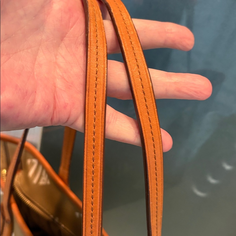 Ralph Lauren Monogram Coated Canvas Shoulder Tote - Picture 8 of 14